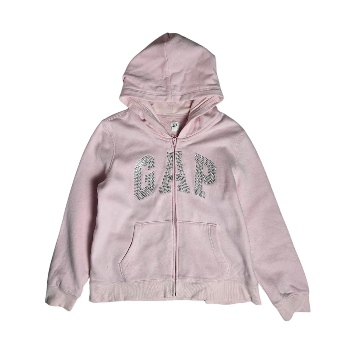 [Gap] 갭 실버자수 연핑크 후드집업 상품이미지1