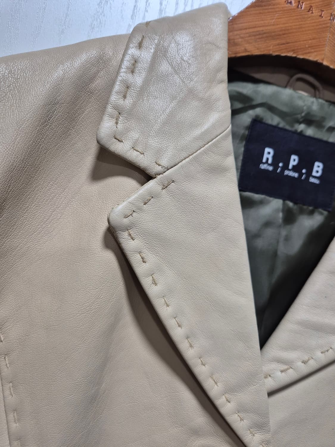 R.P.B 베이지 양가죽 자켓 상품이미지7