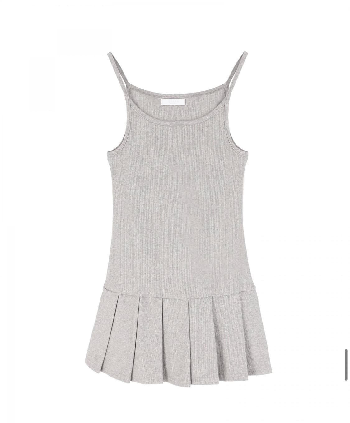 온스카 플리츠 미니 원피스 그레이 상품이미지1