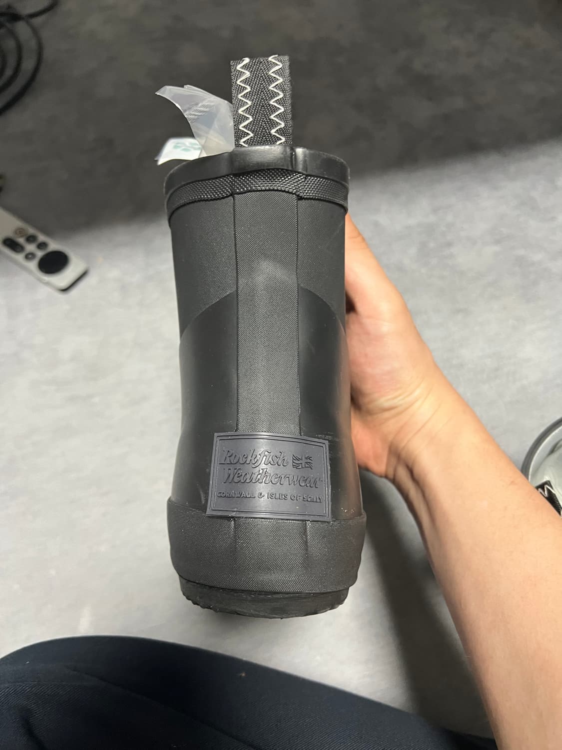 (W) 락피쉬웨더웨어 x 999휴머니티 샤이니 에비 레인 쇼트 부츠 블랙 상품이미지6