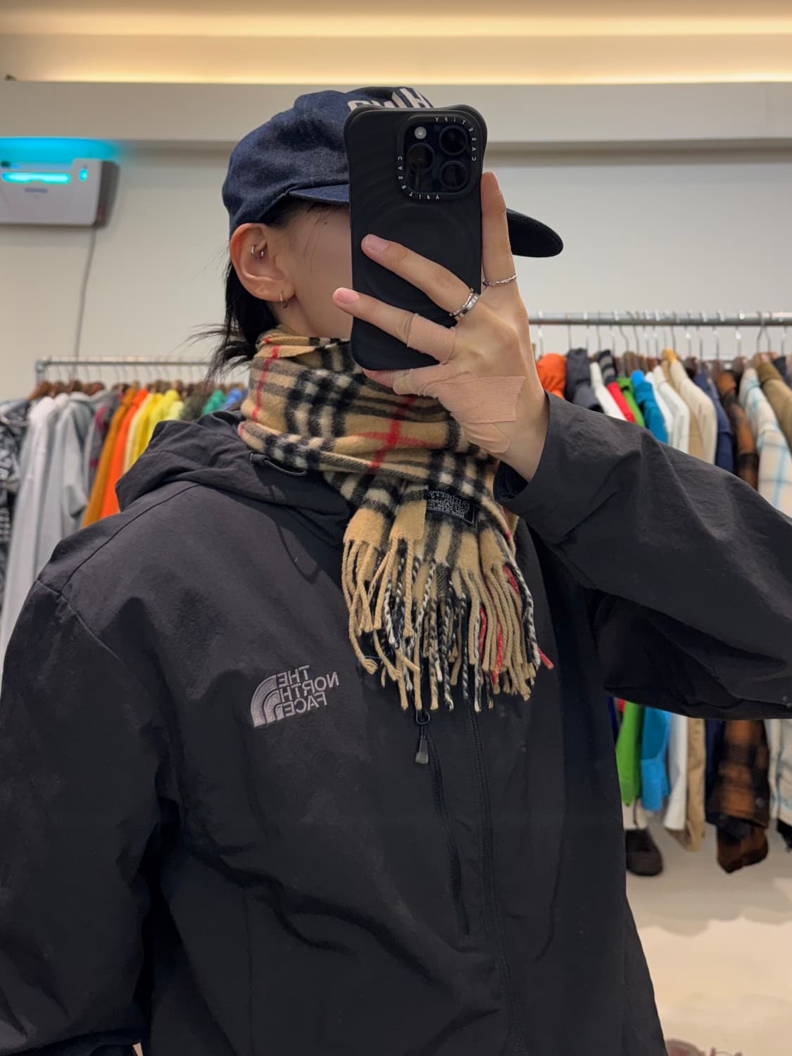 버버리 캐시미어 체크 머플러 상품이미지7