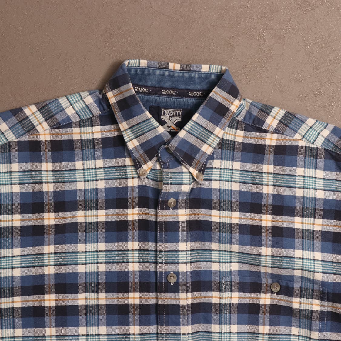 랭글러 20주년 헤비코튼 체크셔츠 A1664 상품이미지2