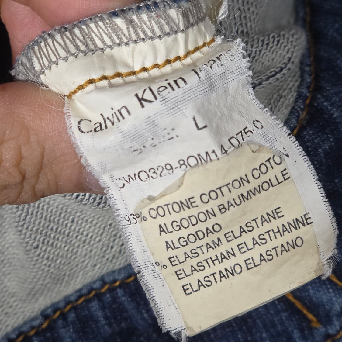 캘빈 클라인 백 프린팅 데님 자켓 상품이미지9