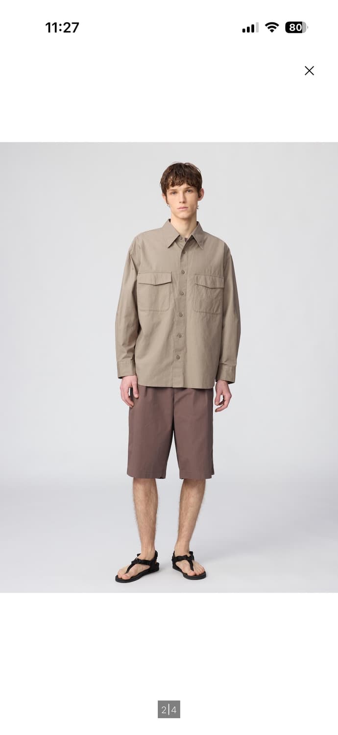 유니클로 워크오버사이즈셔츠 L 상품이미지2