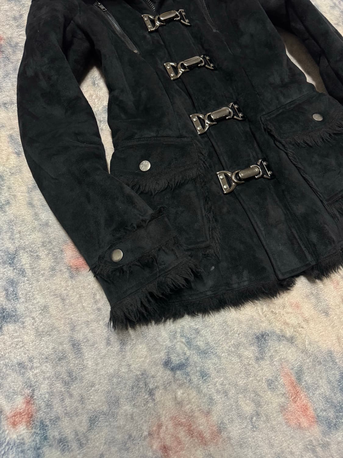 Unknown swede trimming fur fireman jacke 상품이미지5