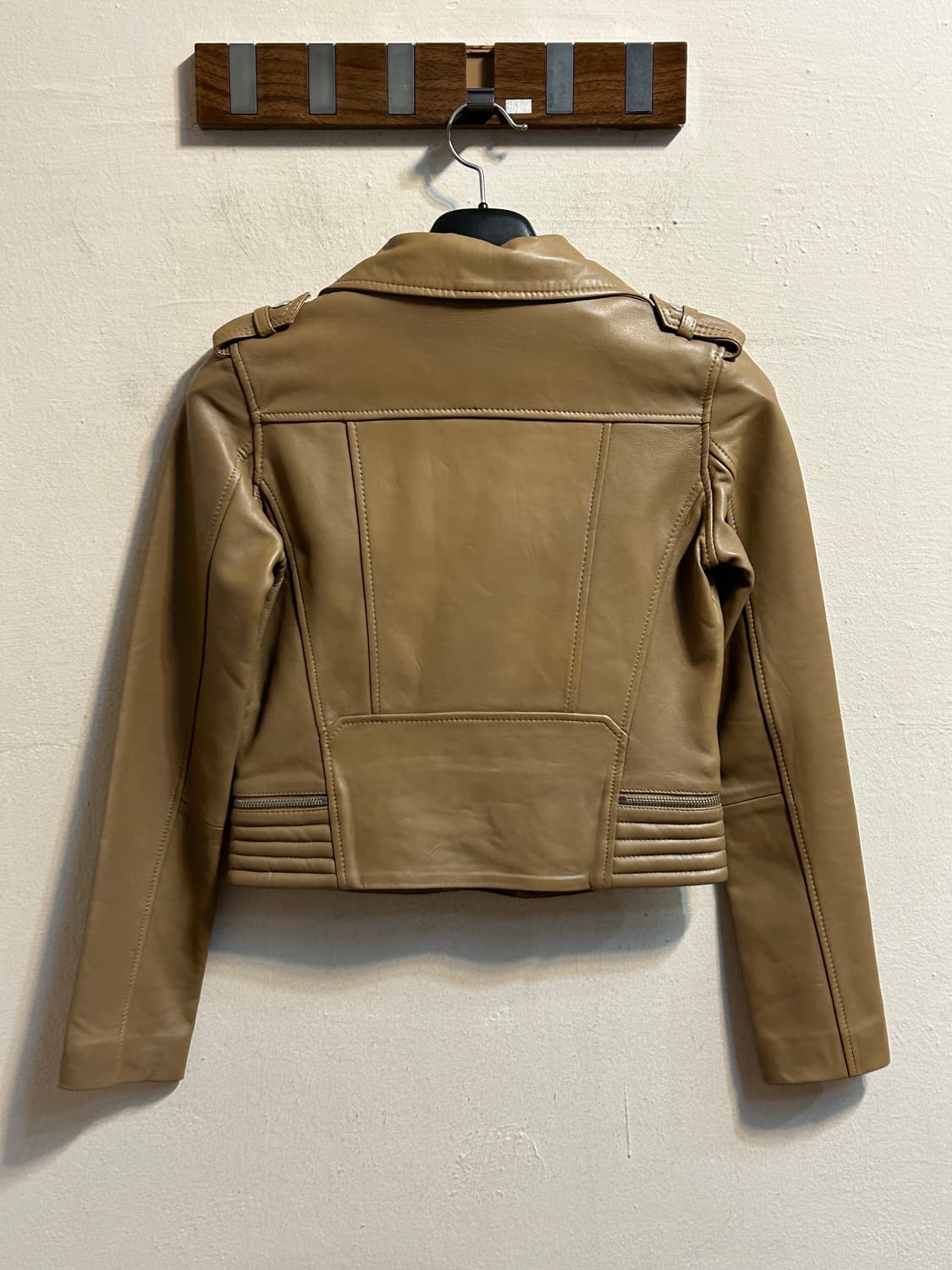  (deadstock) 마쥬 크롭 라이더 레더 자켓 상품이미지5