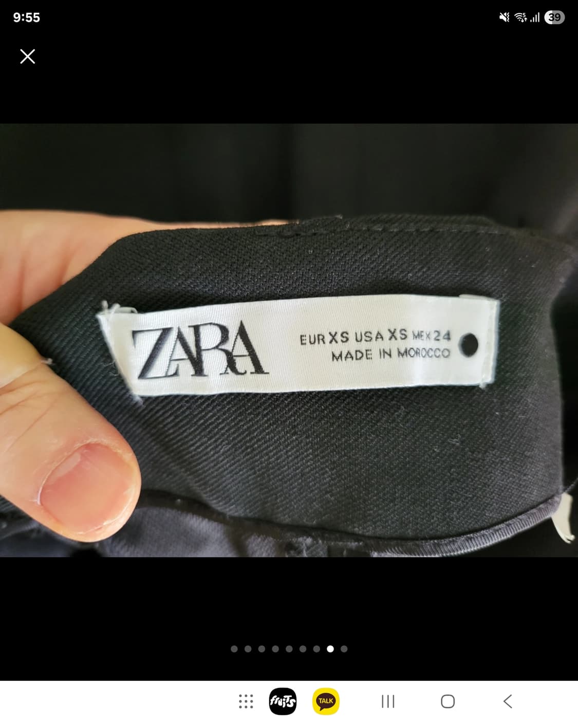 자라 하이웨이스트 스컷 블랙 상품이미지10