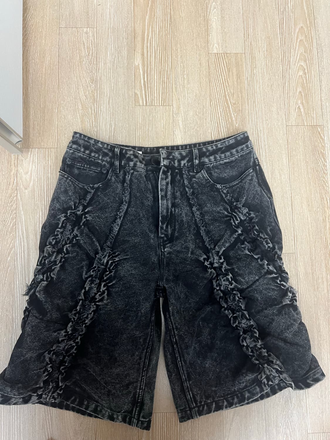 폰더 데님 쇼츠 상품이미지3