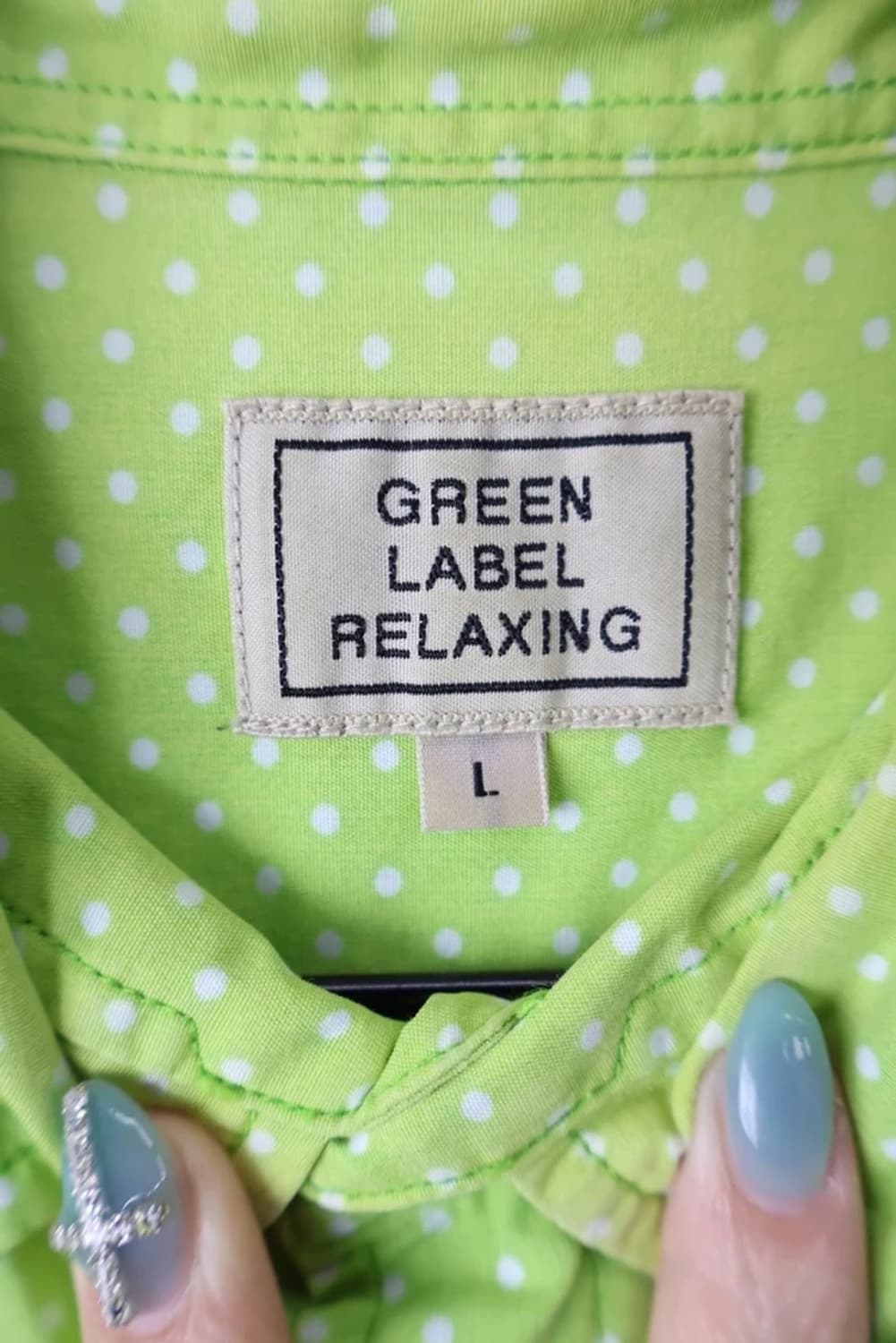 UNITED ARROWS Lime Dot Shirt 상품이미지7