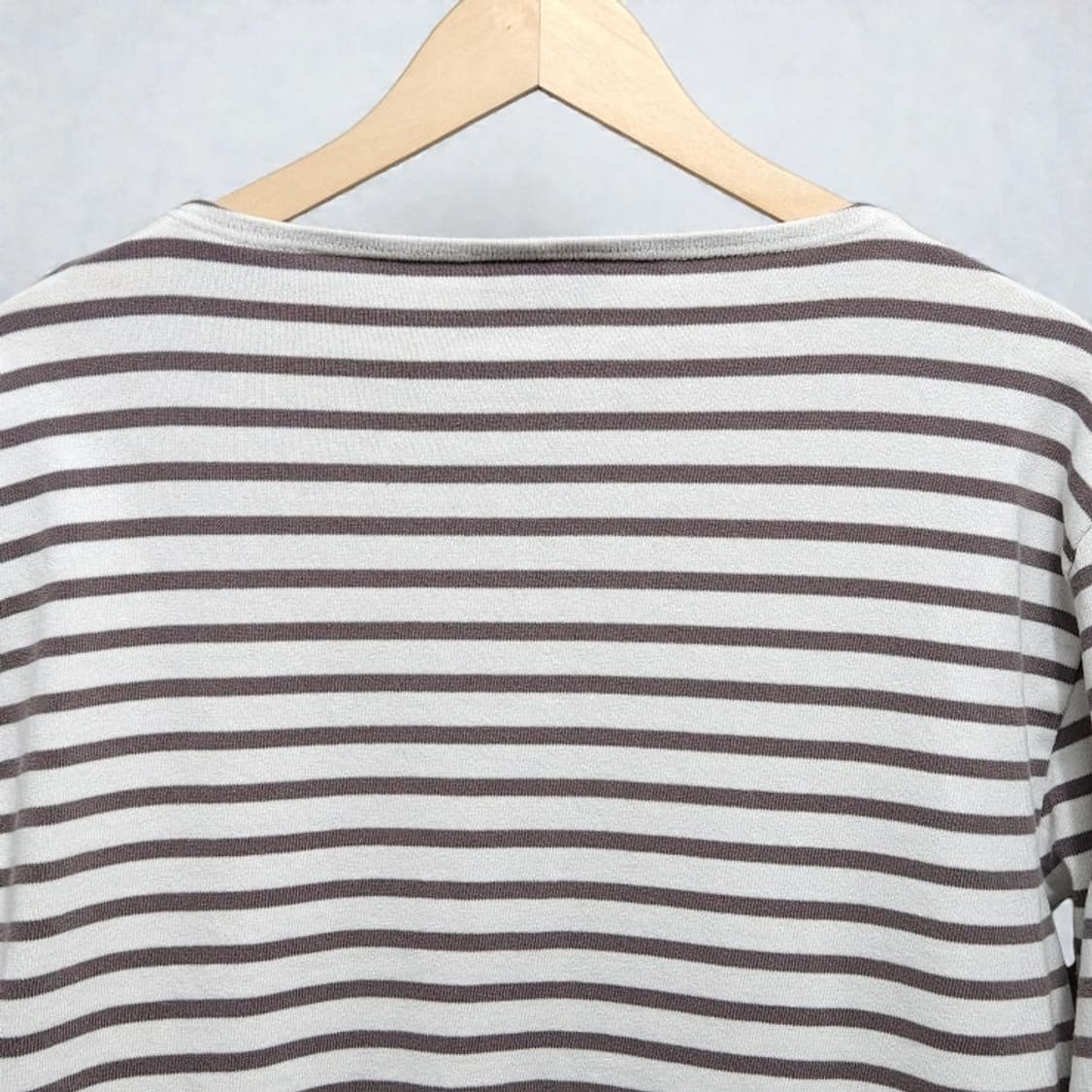 100 세인트제임스 티셔츠 스트라이프 커피색 상품이미지4