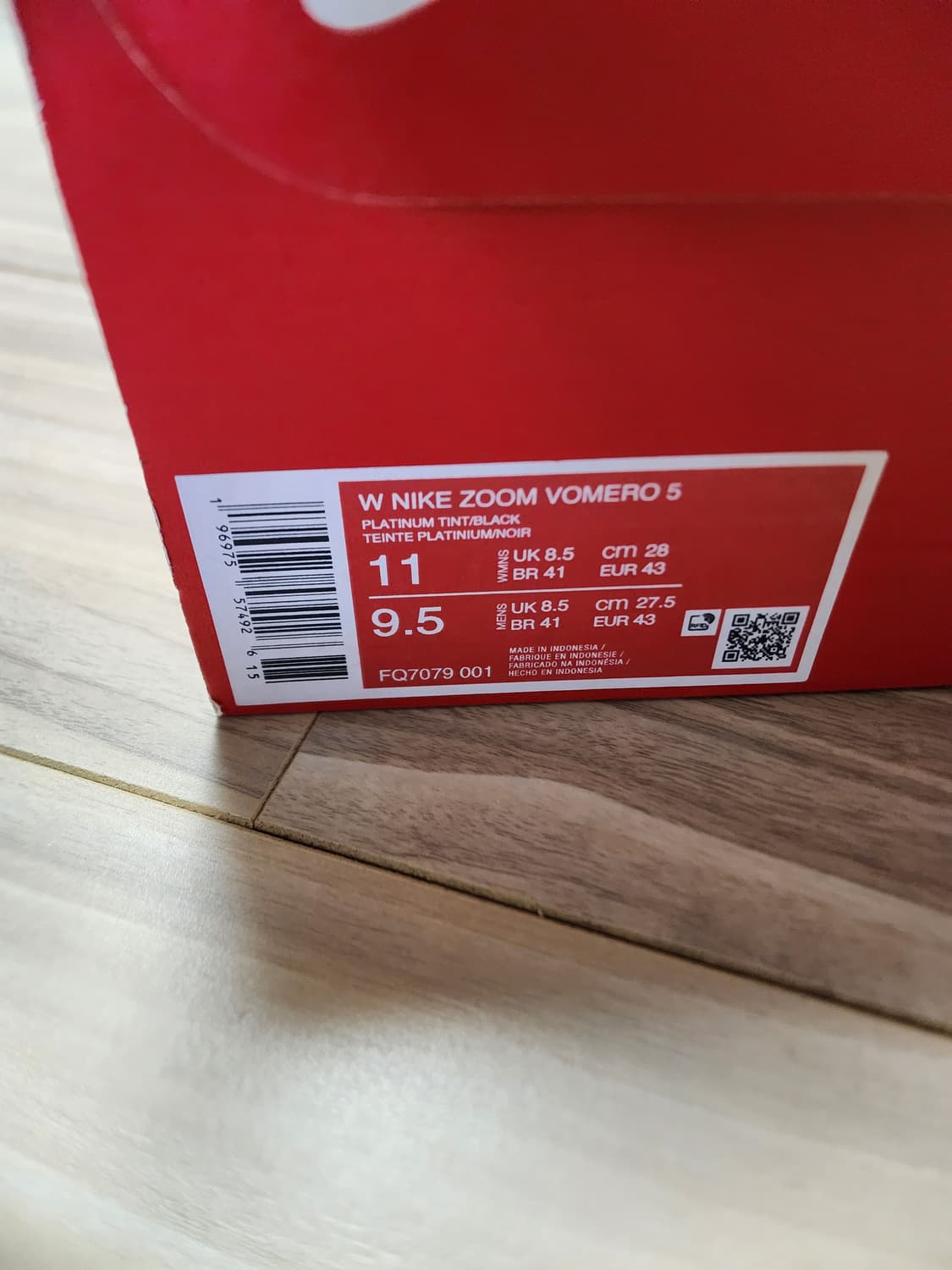 나이키줌보메로5플래티넘틴트블랙우먼스280 상품이미지8