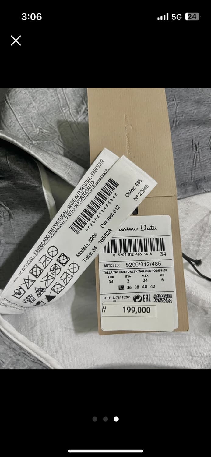 마시모두띠 슬릿 링클 스커트 상품이미지2