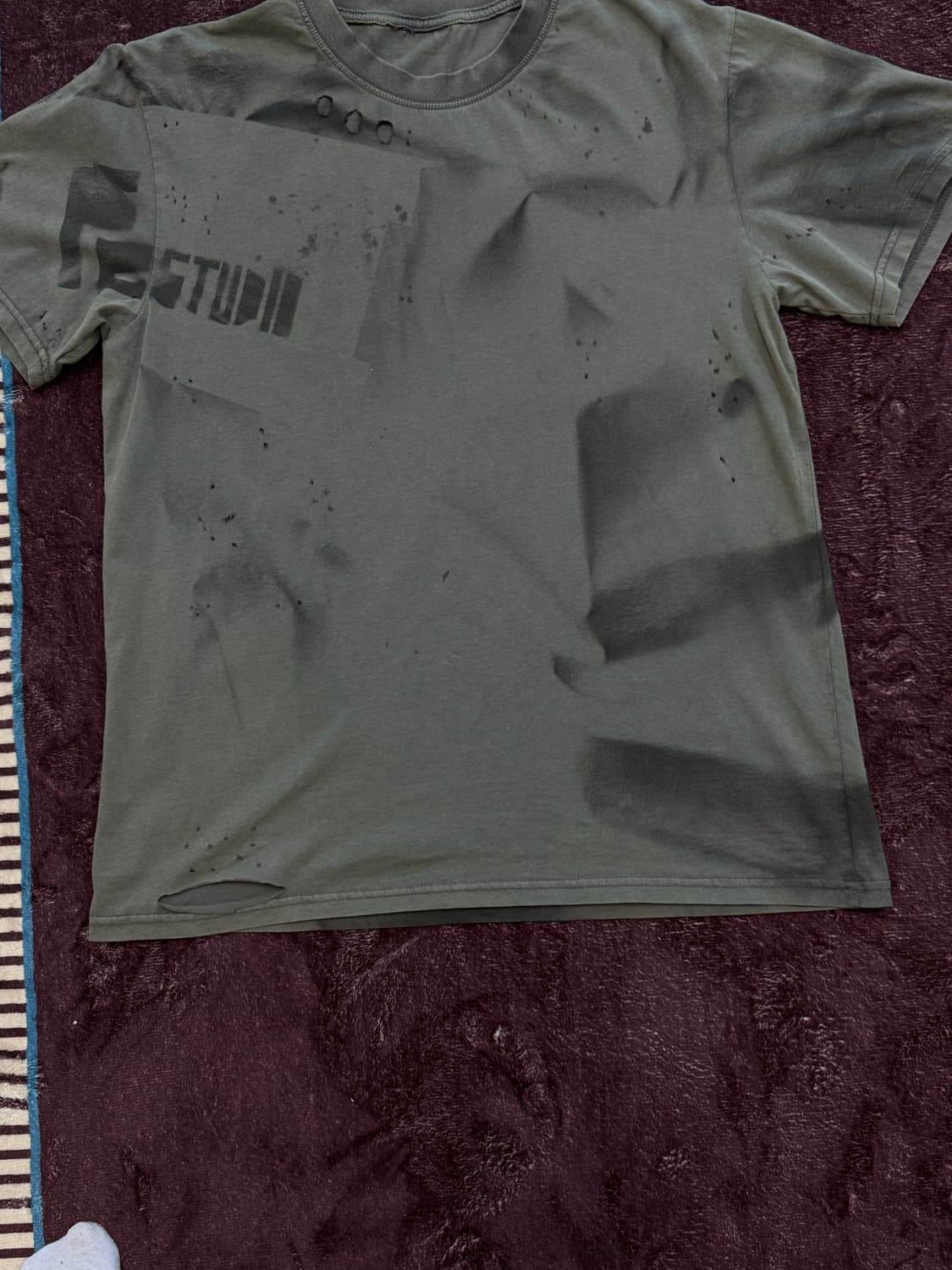 H.K VINTAGE 디스트로이드 데미지 반팔 상품이미지5