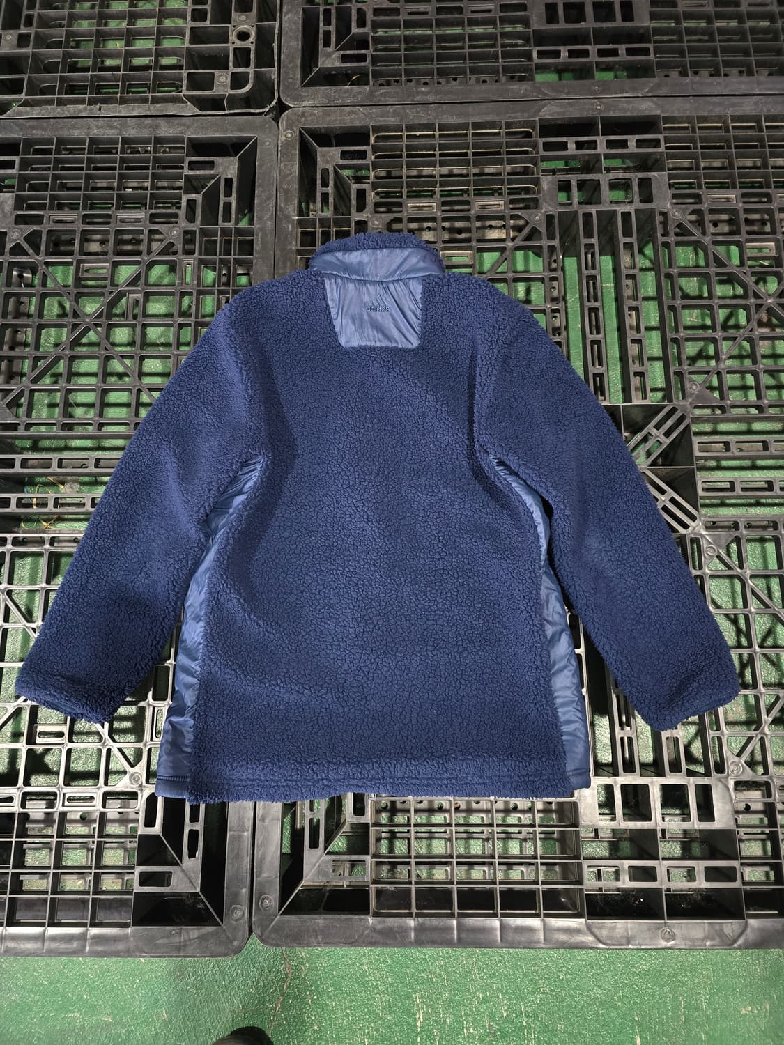 아디다스 뽀글이 플리스 자켓 XL 네이비 상품이미지2