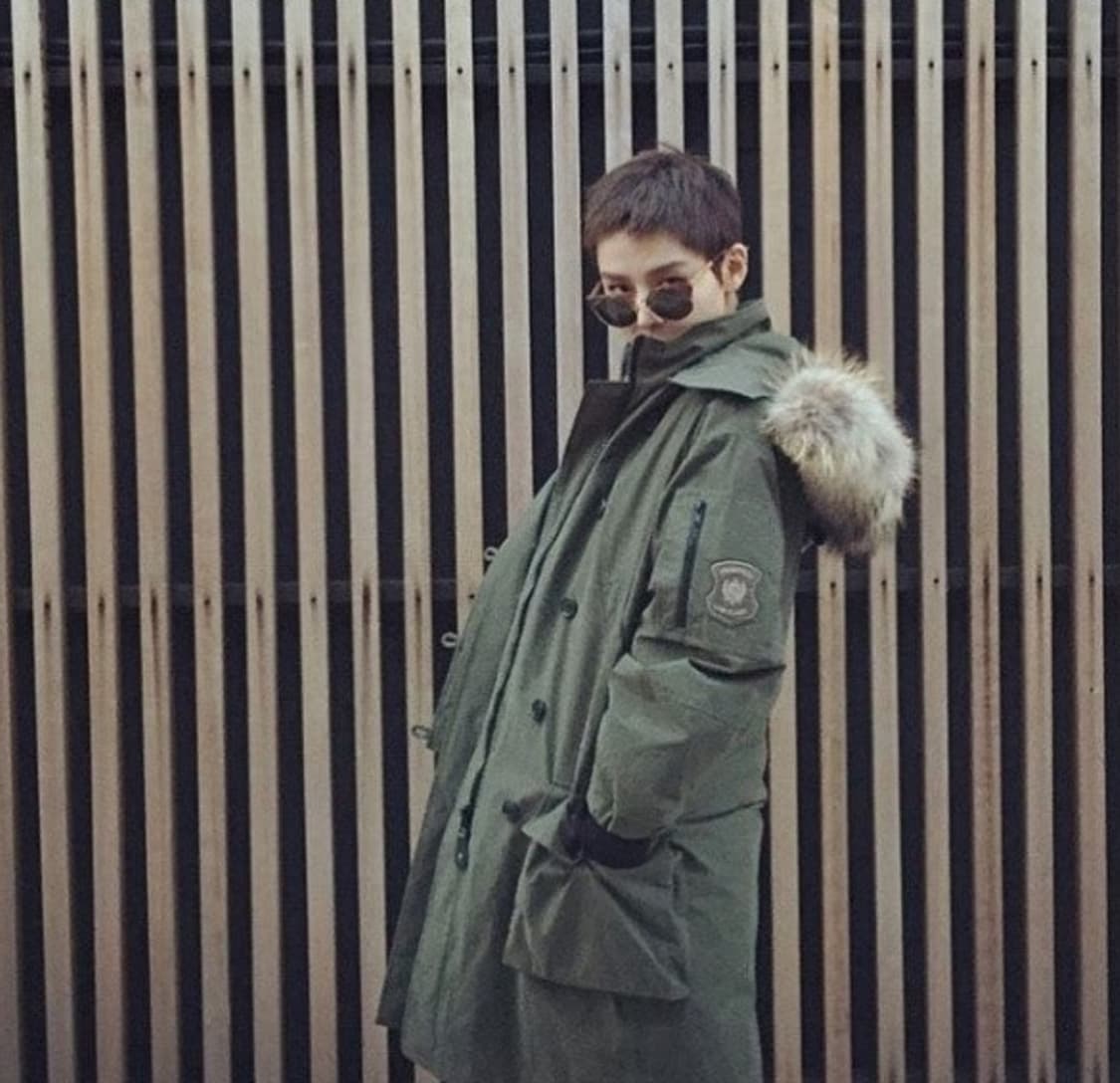 프론트로우x로우클래식 밀리터리 구스다운 파카 상품이미지1