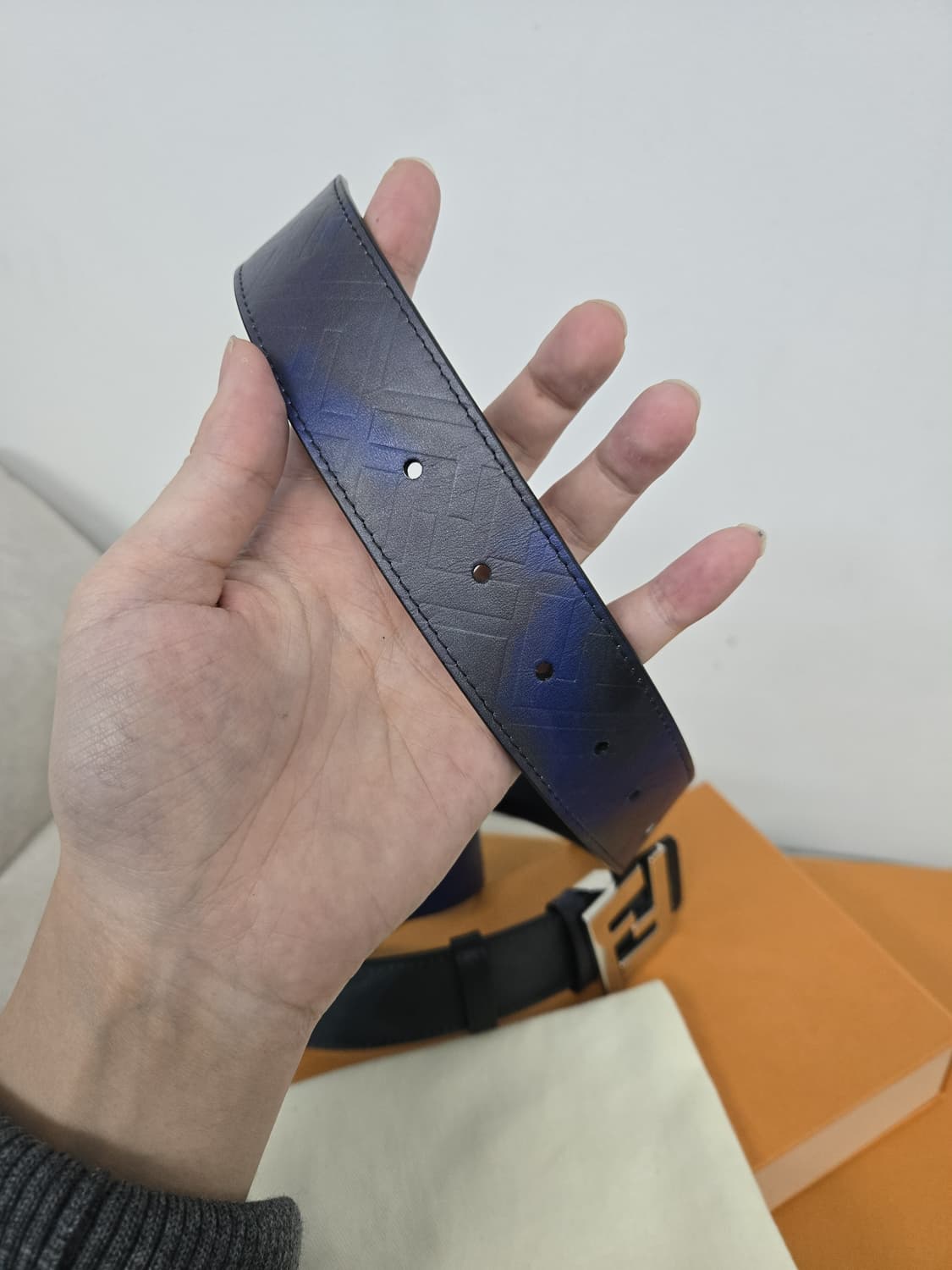 [보증서 정품]펜디 FF 리버시블 벨트 상품이미지1