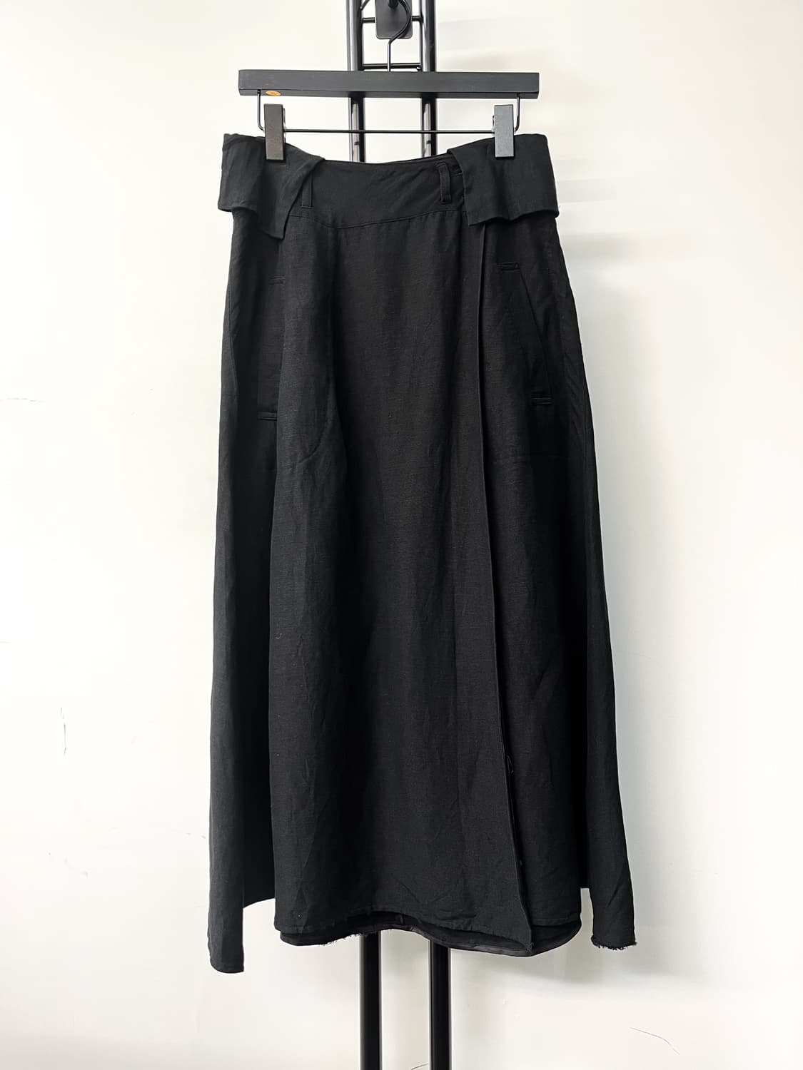 La Porte De Demain 린넨 블랙 스커트 상품이미지1