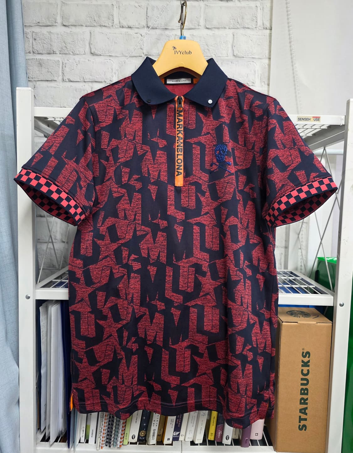 마크앤로나 남성 골프반팔티 100 카라 반팔 폴로셔츠 MM63 상품이미지1