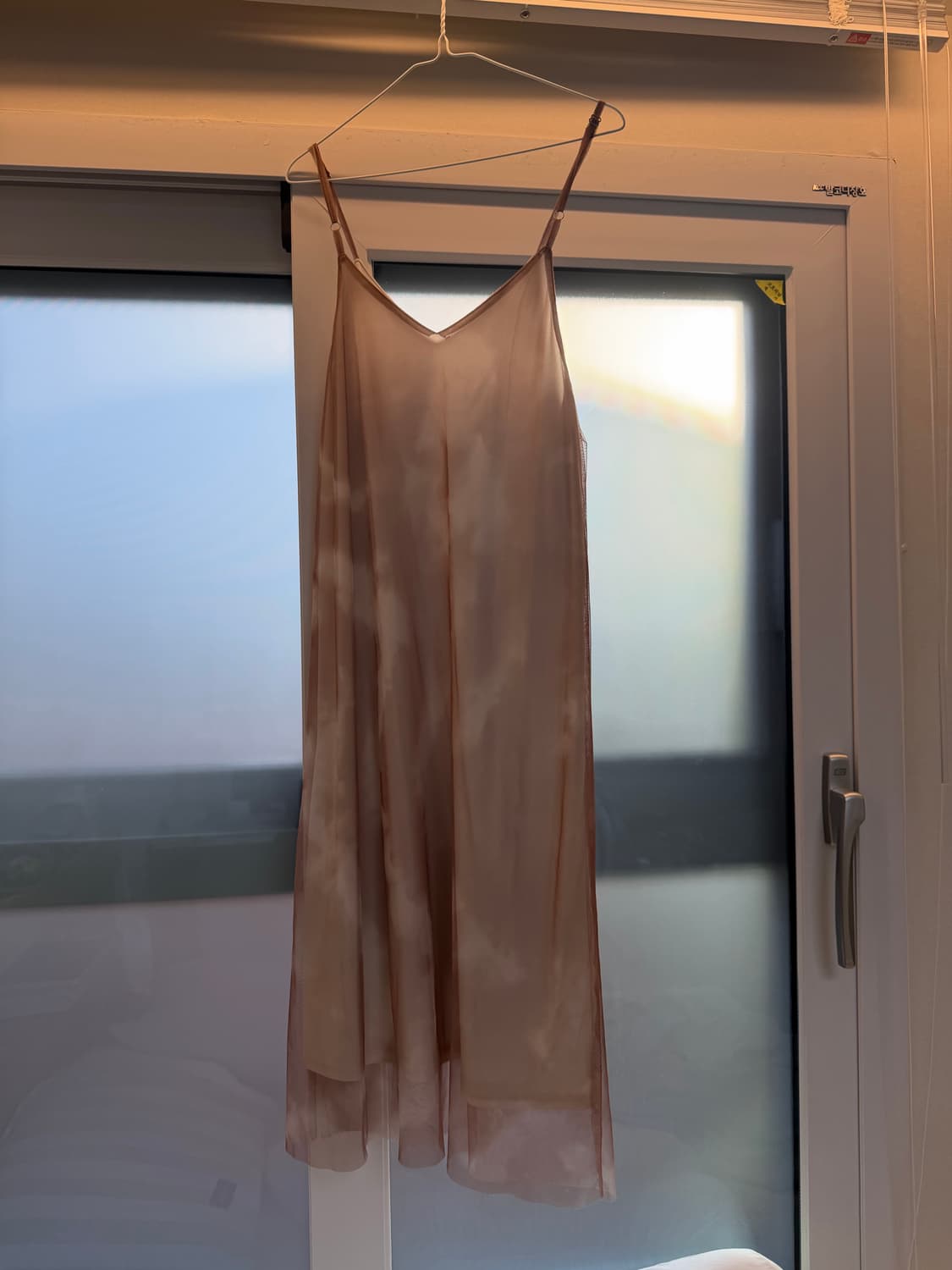 나염 매쉬 레이어드 원피스 상품이미지1