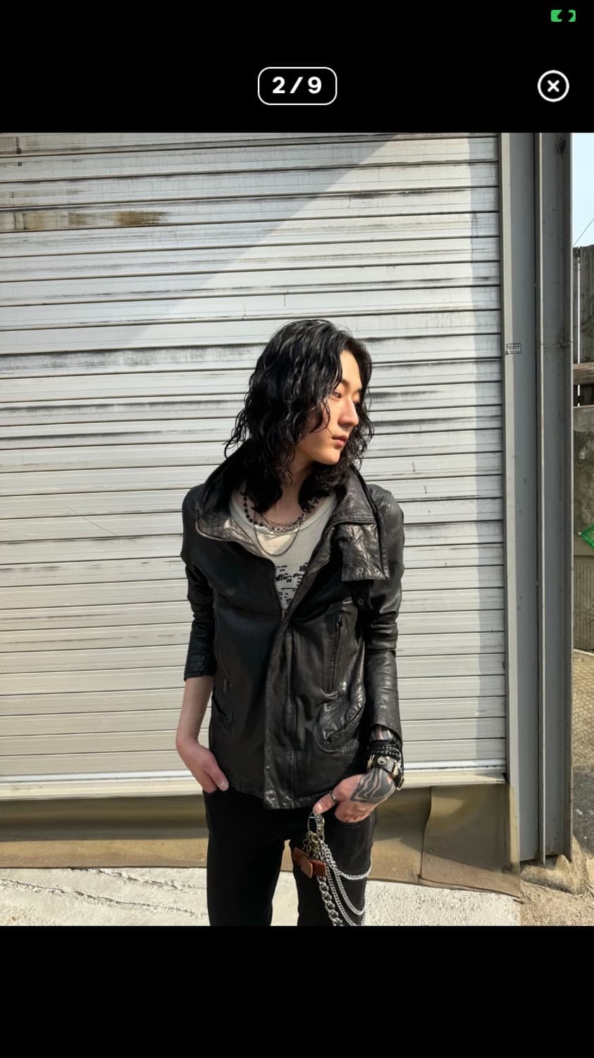 하이넥 가죽자켓 상품이미지2