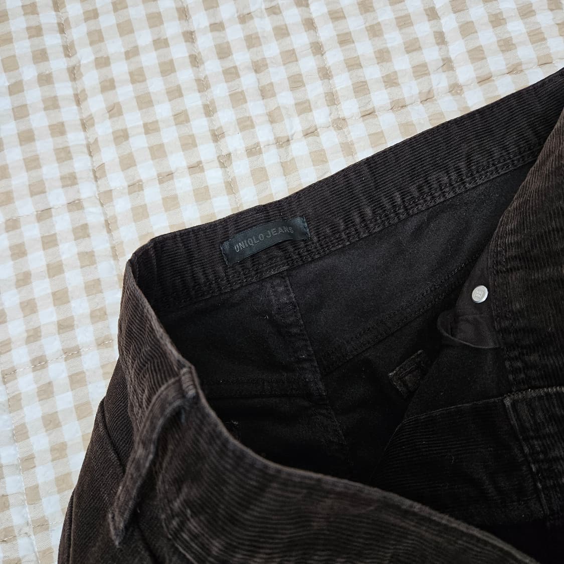 유니클로 골덴 스판 면바지 남자33 상품이미지2