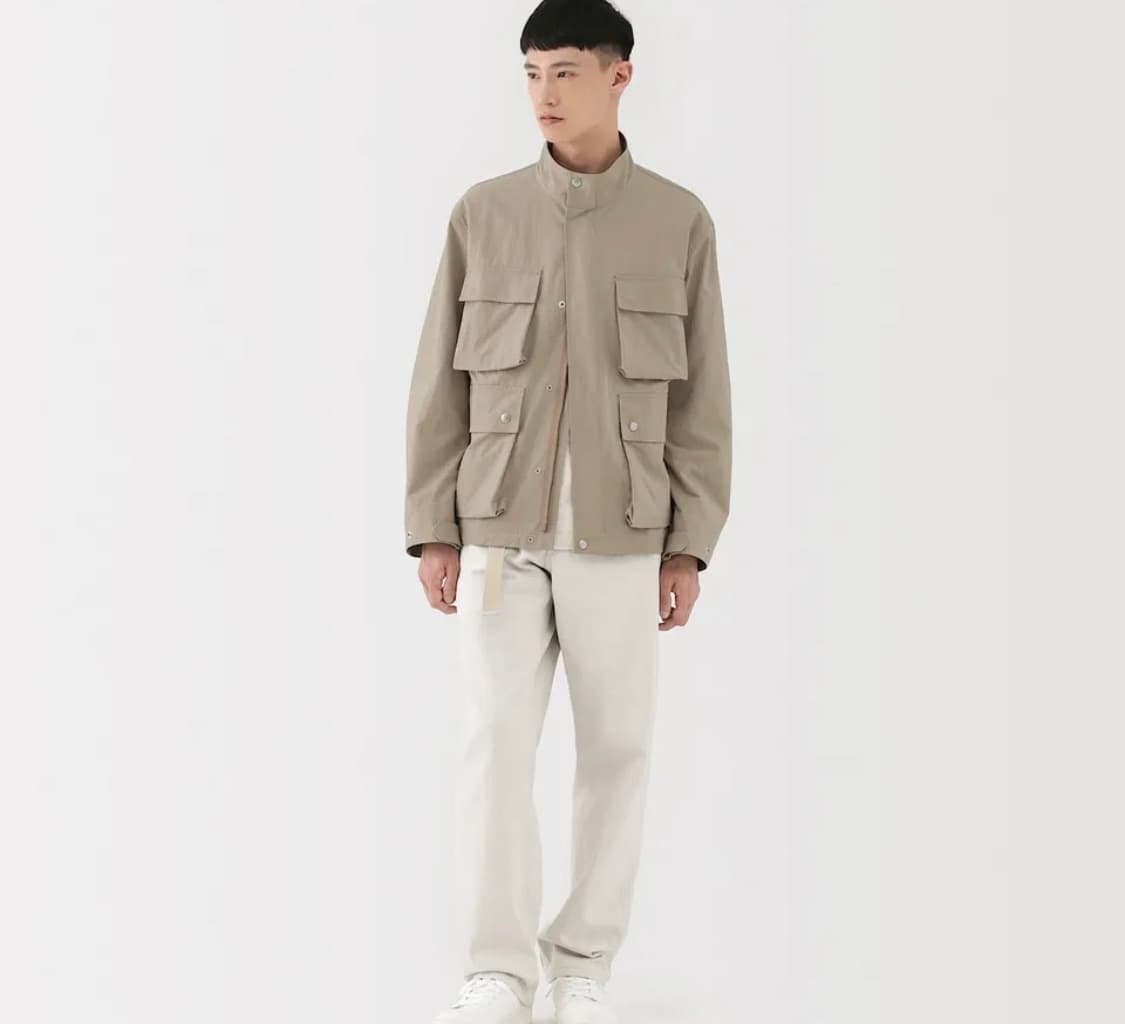 (새상품)SNS인기 무인양품 LABO 나일론 워크 블루종 자켓 점퍼 상품이미지2