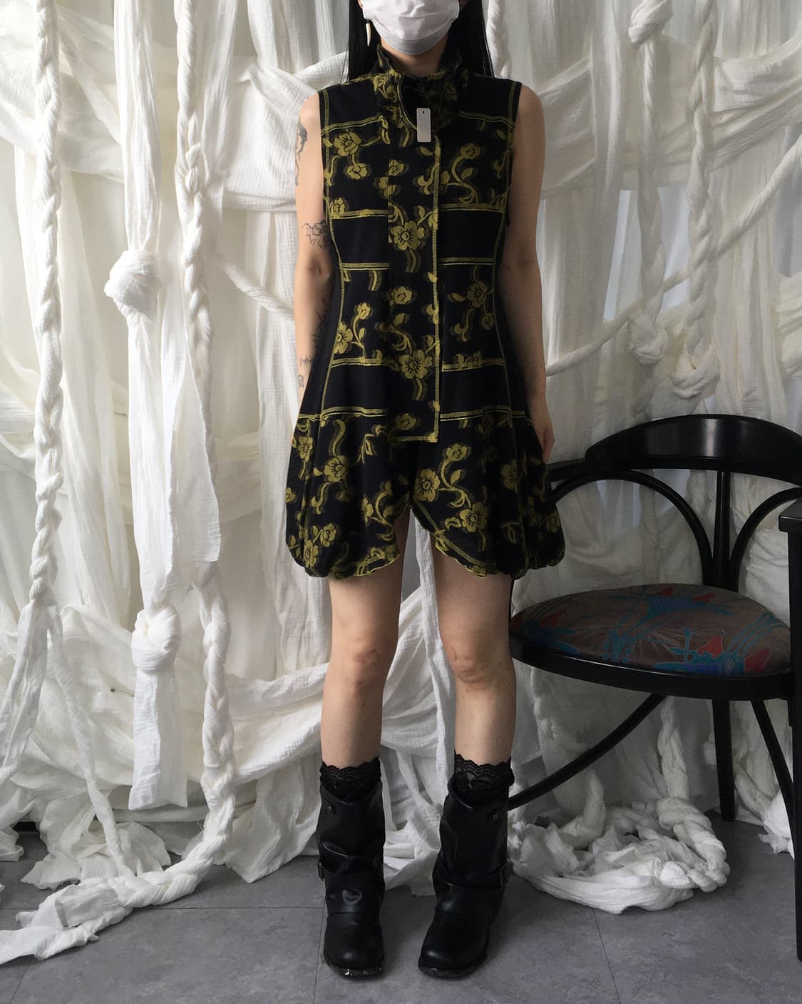 Oriental mood knit vest 상품이미지1