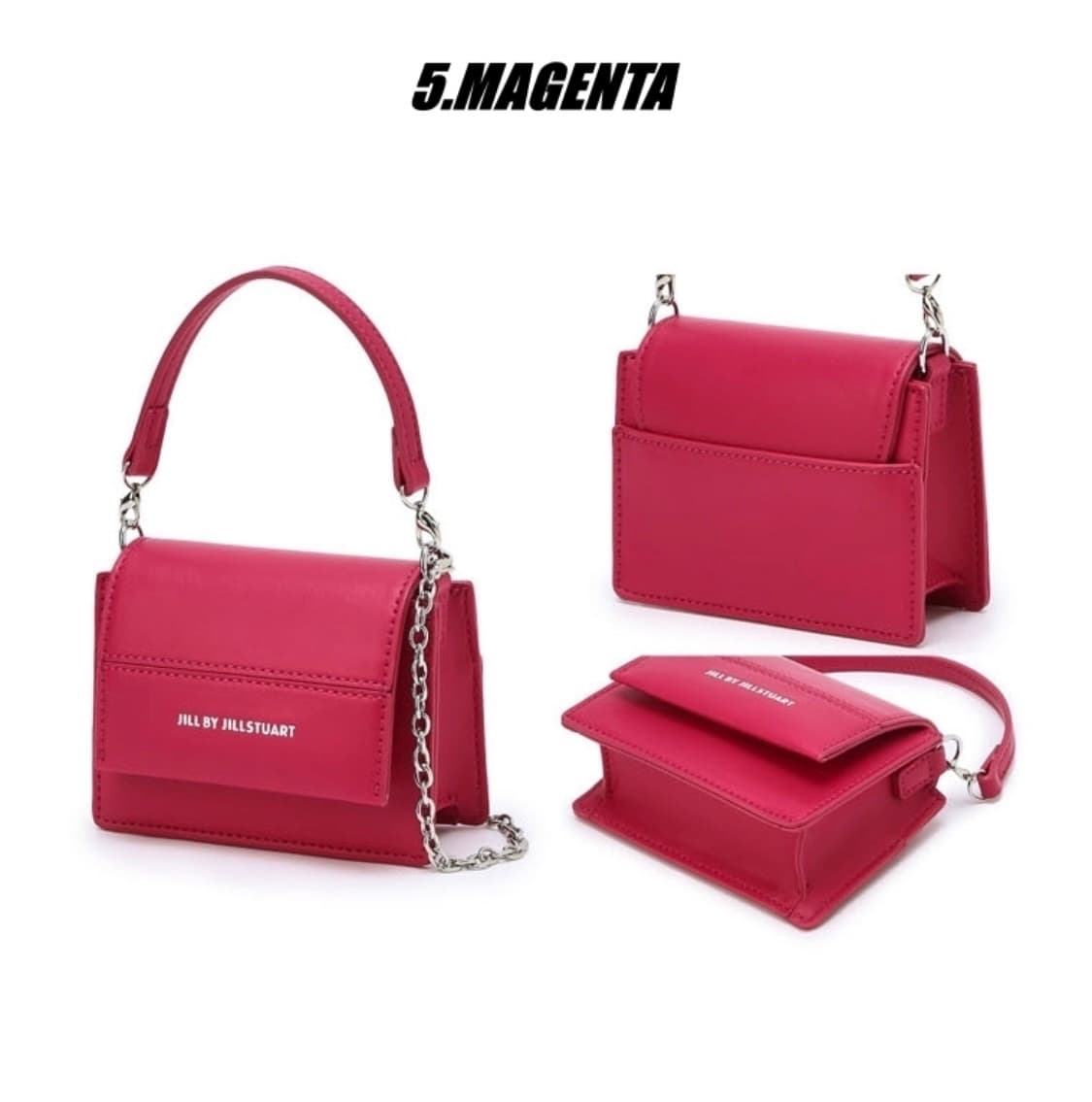 질바이질스튜어트 미니 체인크로스백-마젠타 상품이미지4