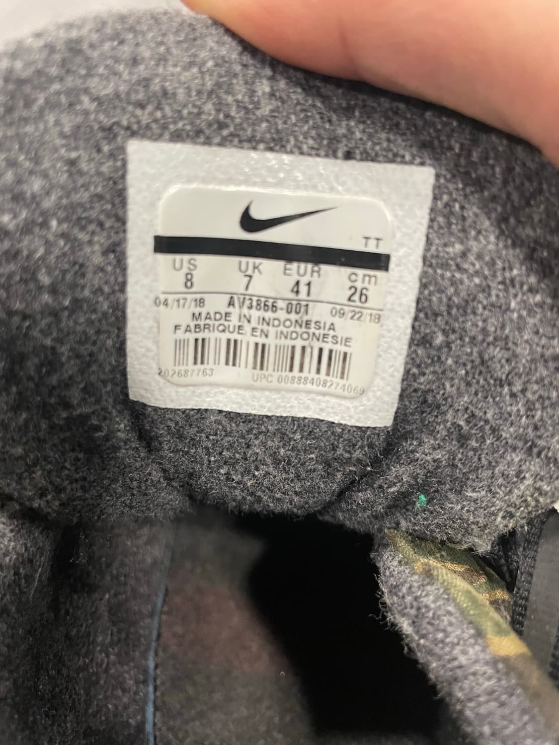 나이키x칼하트WIP 맥스 95 타이거카모 (260) 상품이미지6