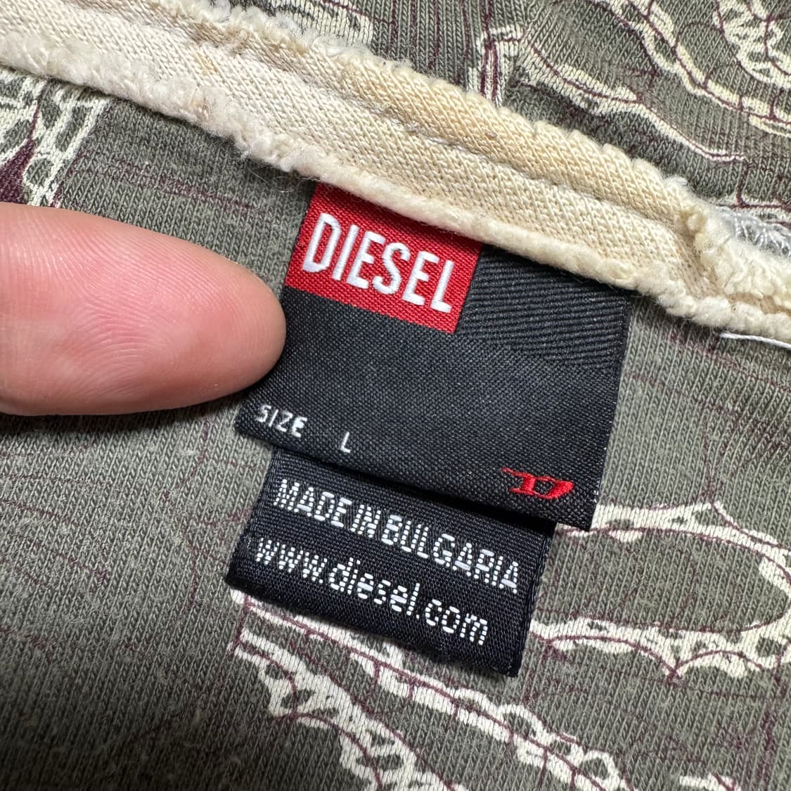 Name : DIESEL 디젤 후드 포인트로고 빈티지'st 후드집업 :) 상품이미지4