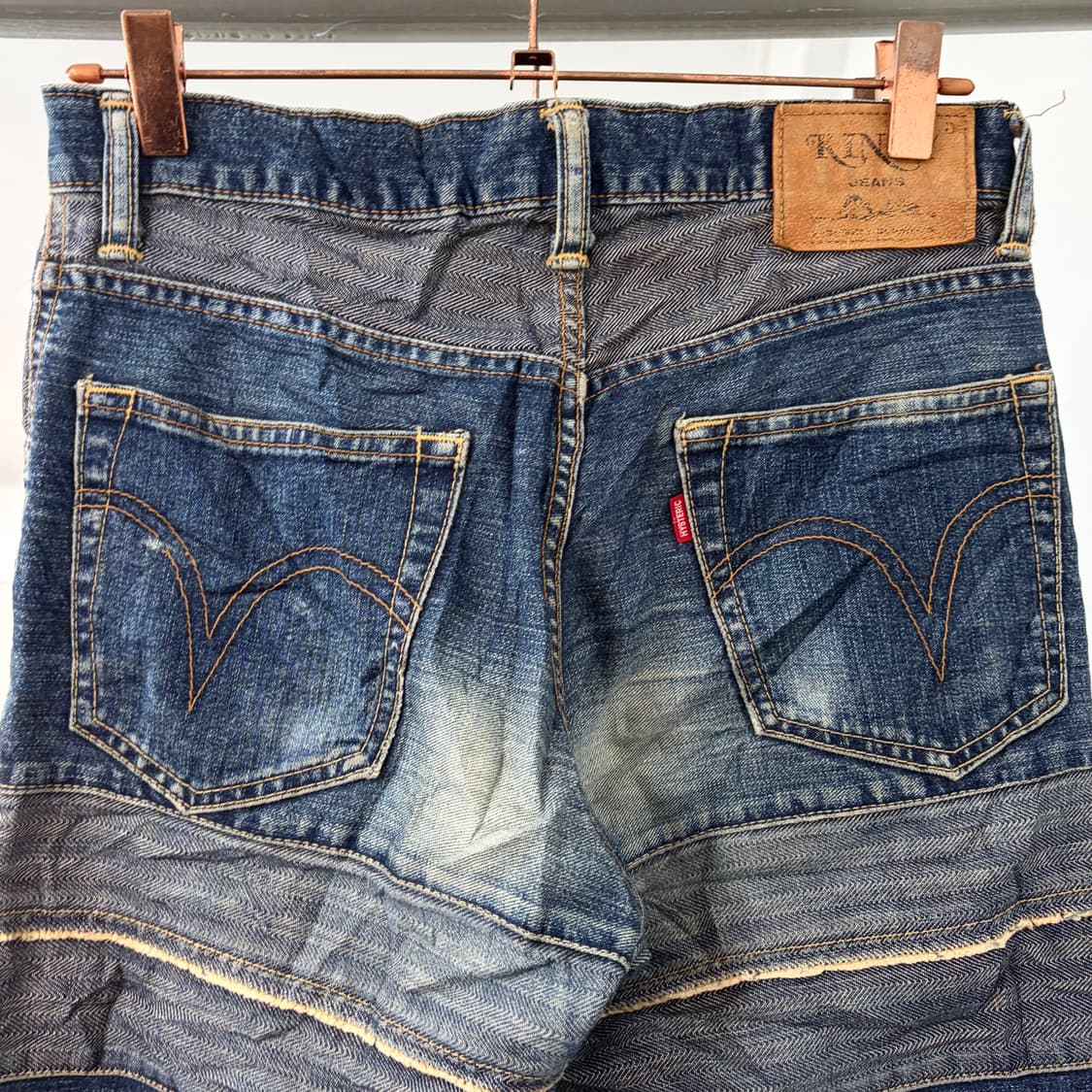 히스테릭 글래머 패치워크 플레어 데님 팬츠 상품이미지7