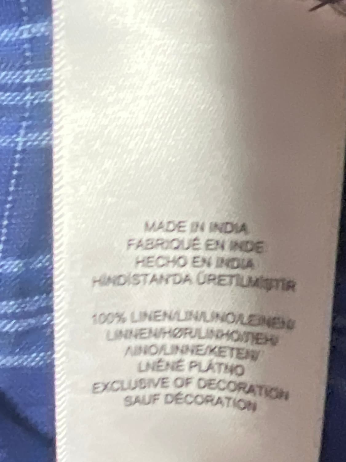 폴로 랄프로렌 리넨 체크셔츠 상품이미지3