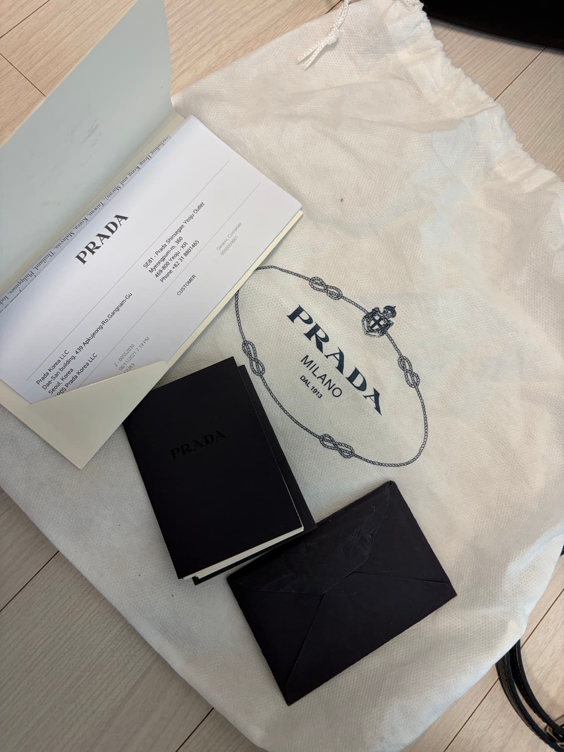 프라다 퀼팅 체인백 크로스가능 상품이미지7