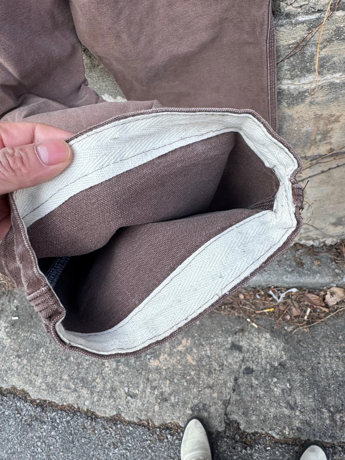 칼하트 b11 dkb 하드페이딩 싱글니 카펜터 워크 팬츠 상품이미지8