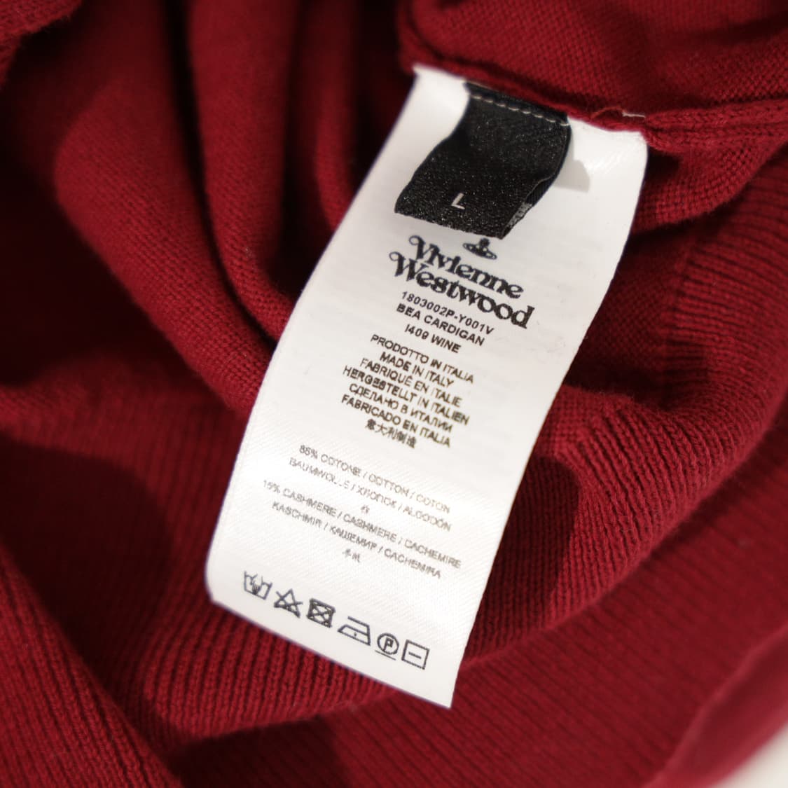 비비안웨스트우드 캐시미어 블렌드 가디건 made in italy 상품이미지6