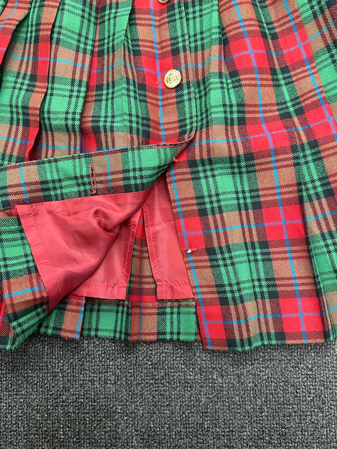 OS)Japanese vintage 타탄체크 플리츠 스커트 상품이미지3