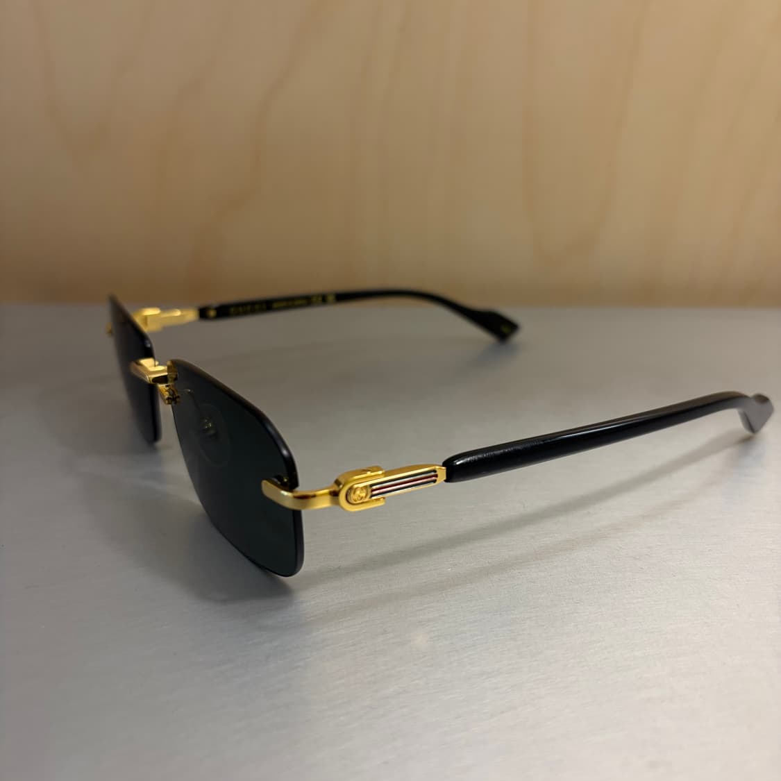 구찌 GG1221S 001 골드 무테 스퀘어 선글라스 상품이미지2