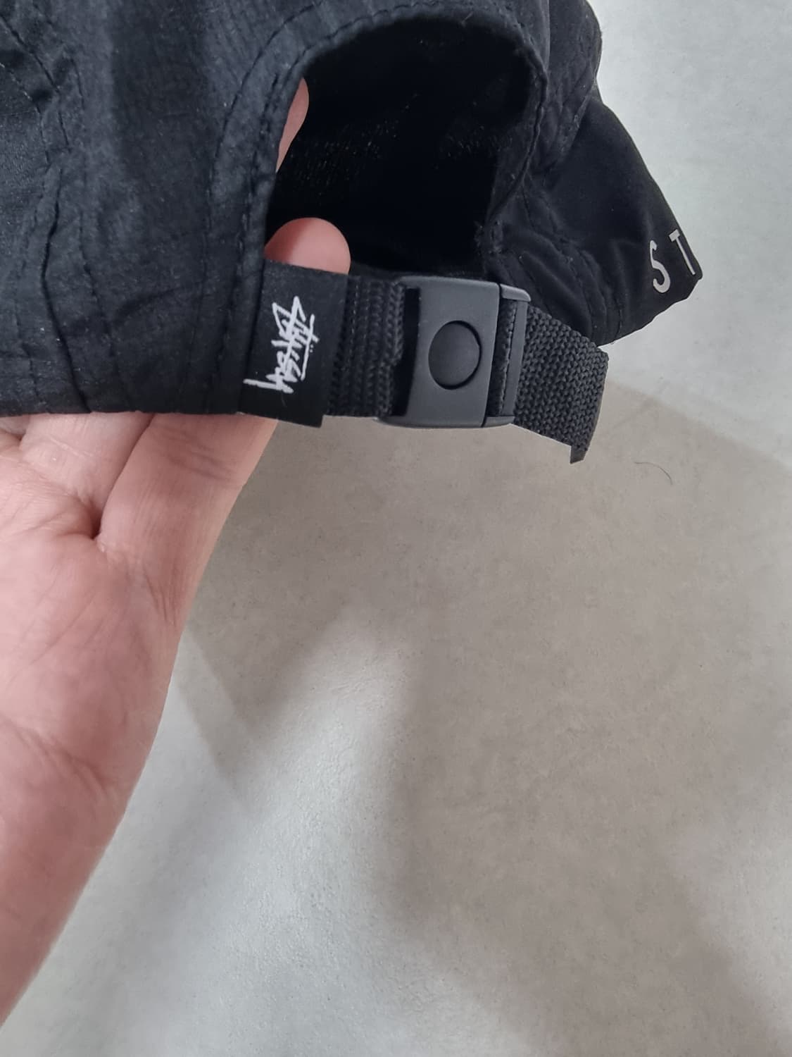 스투시 블랙 캠프캡 상품이미지4