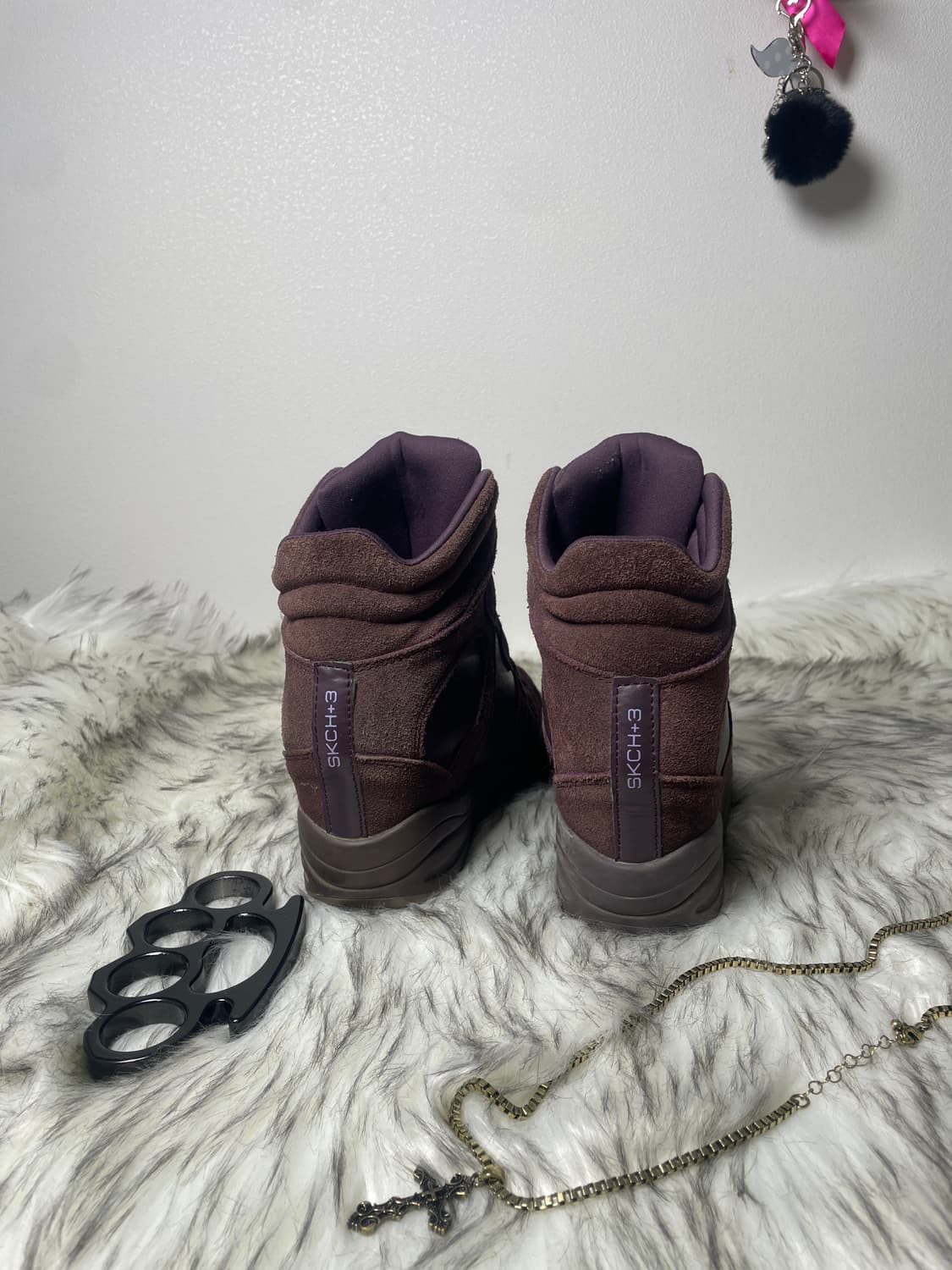 스케쳐스 브라운 웨지힐 스니커즈 상품이미지4