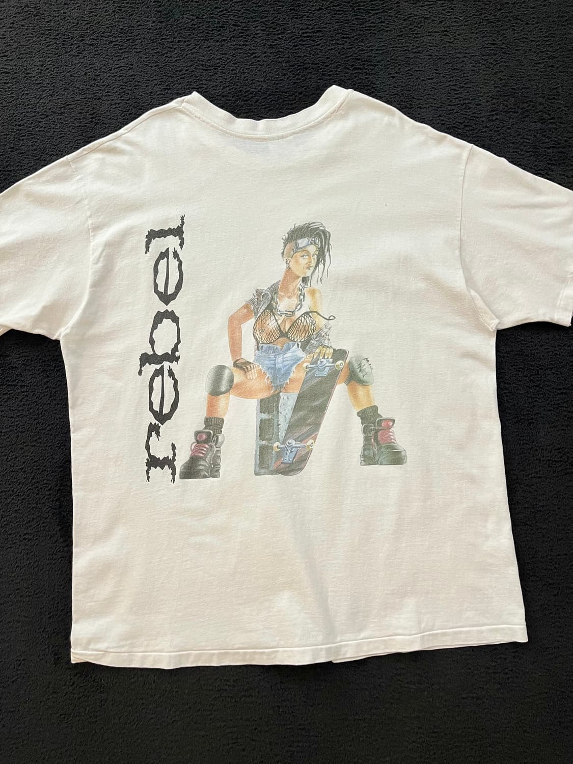 90s USA Hanes Beefy-T 빈티지 펑크 스케이터 티셔츠 상품이미지1