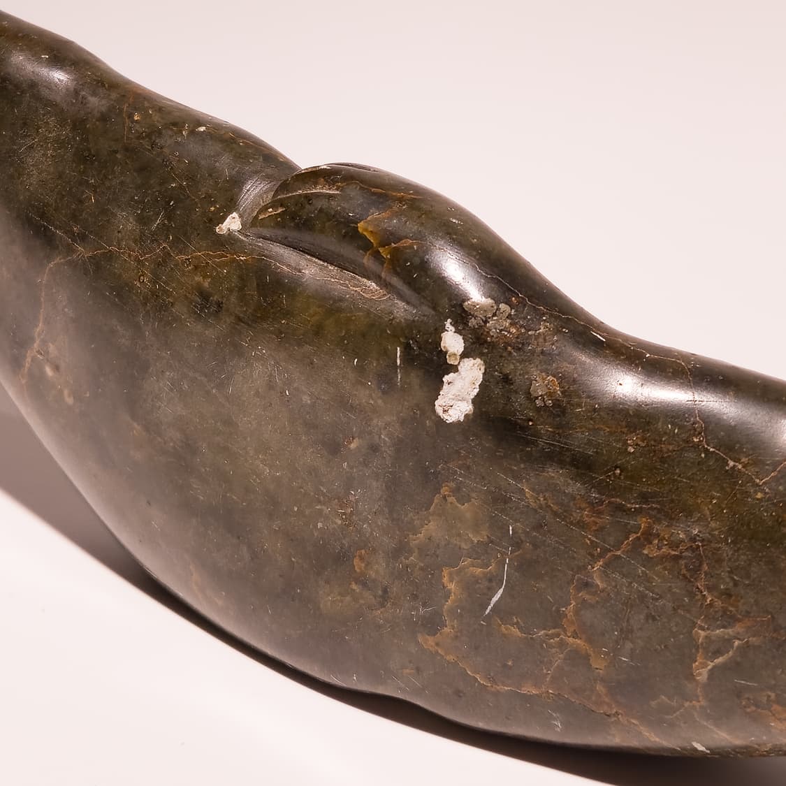 Inuit Handcarved Soapstone Swimming Seal 상품이미지5
