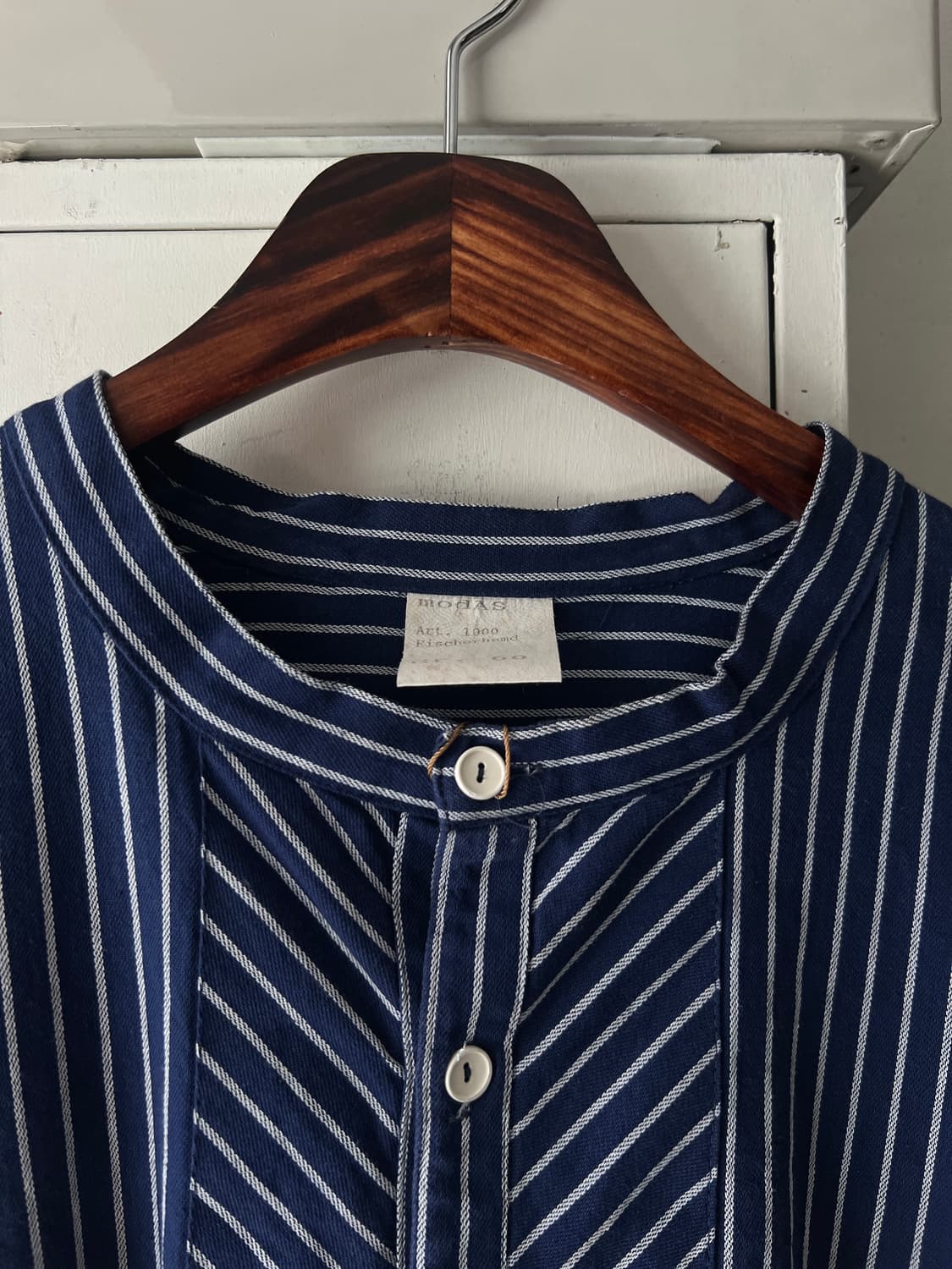 [2XL]80's 프렌치 빈티지 와바시 헨리넥 셔츠 상품이미지2