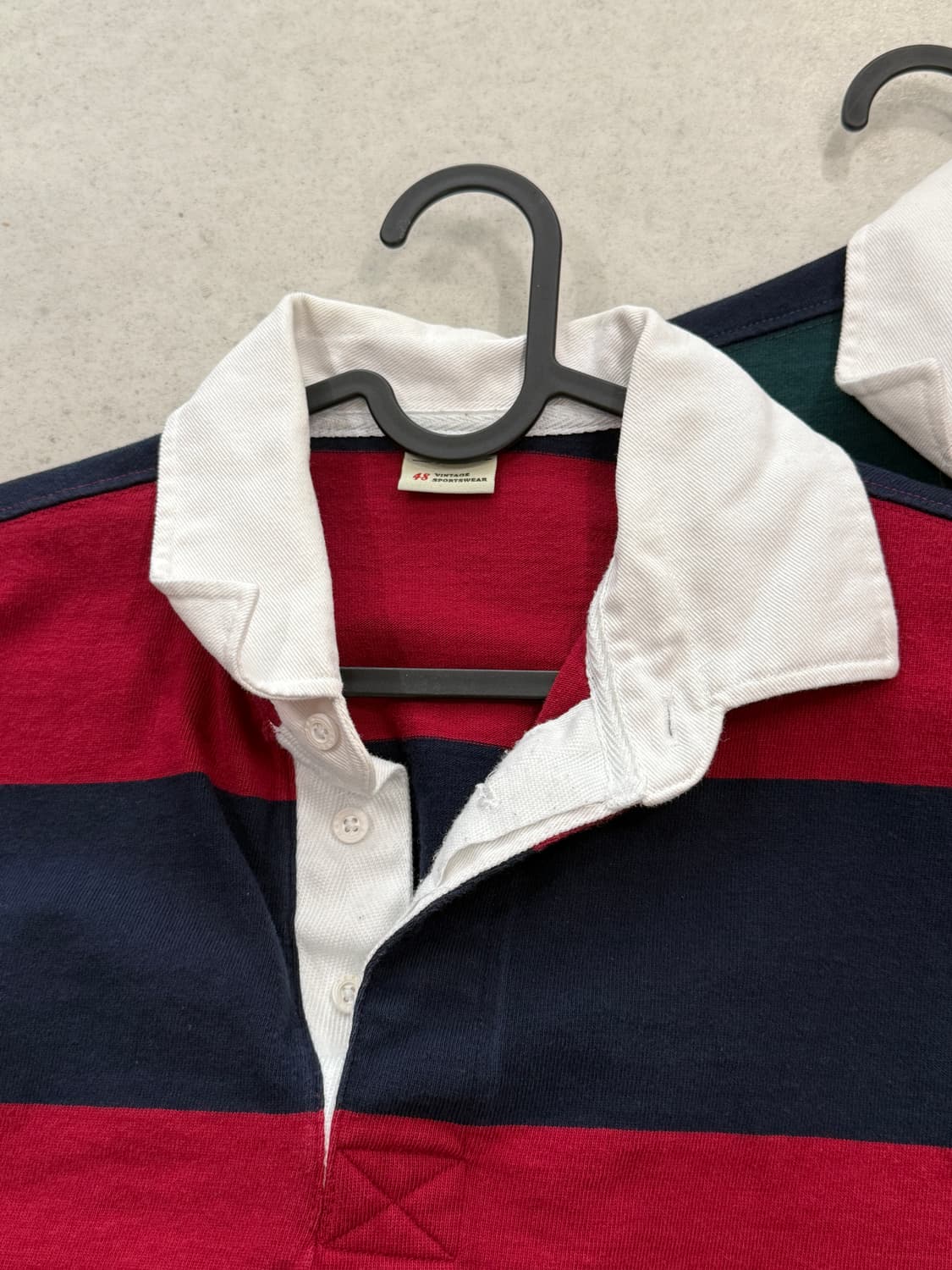 반츠 럭비 티셔츠 48 (105) 레드 / 그린 상품이미지2