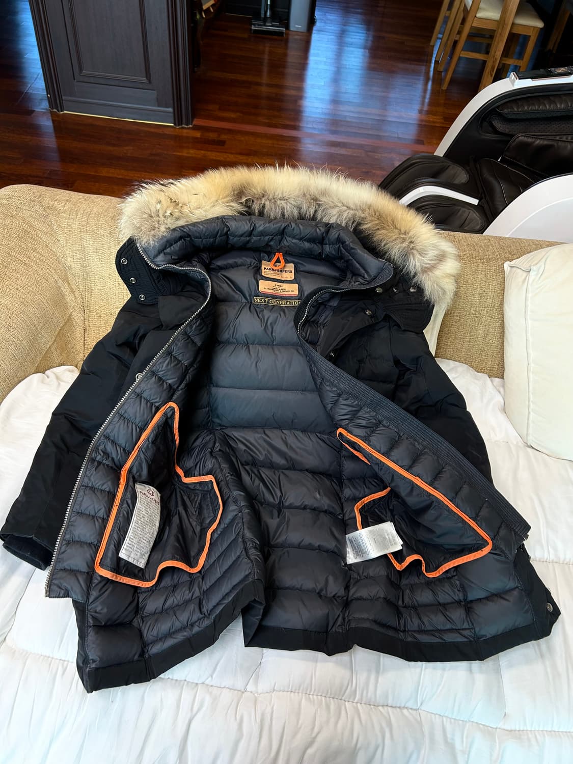 파라점퍼스 미드나잇 블랙 다운패딩(XS/44) 상품이미지9