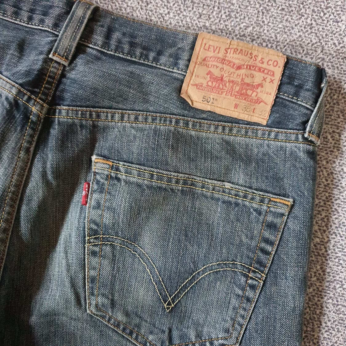 00s 유럽 리바이스501 데님 팬츠 no.16 상품이미지10