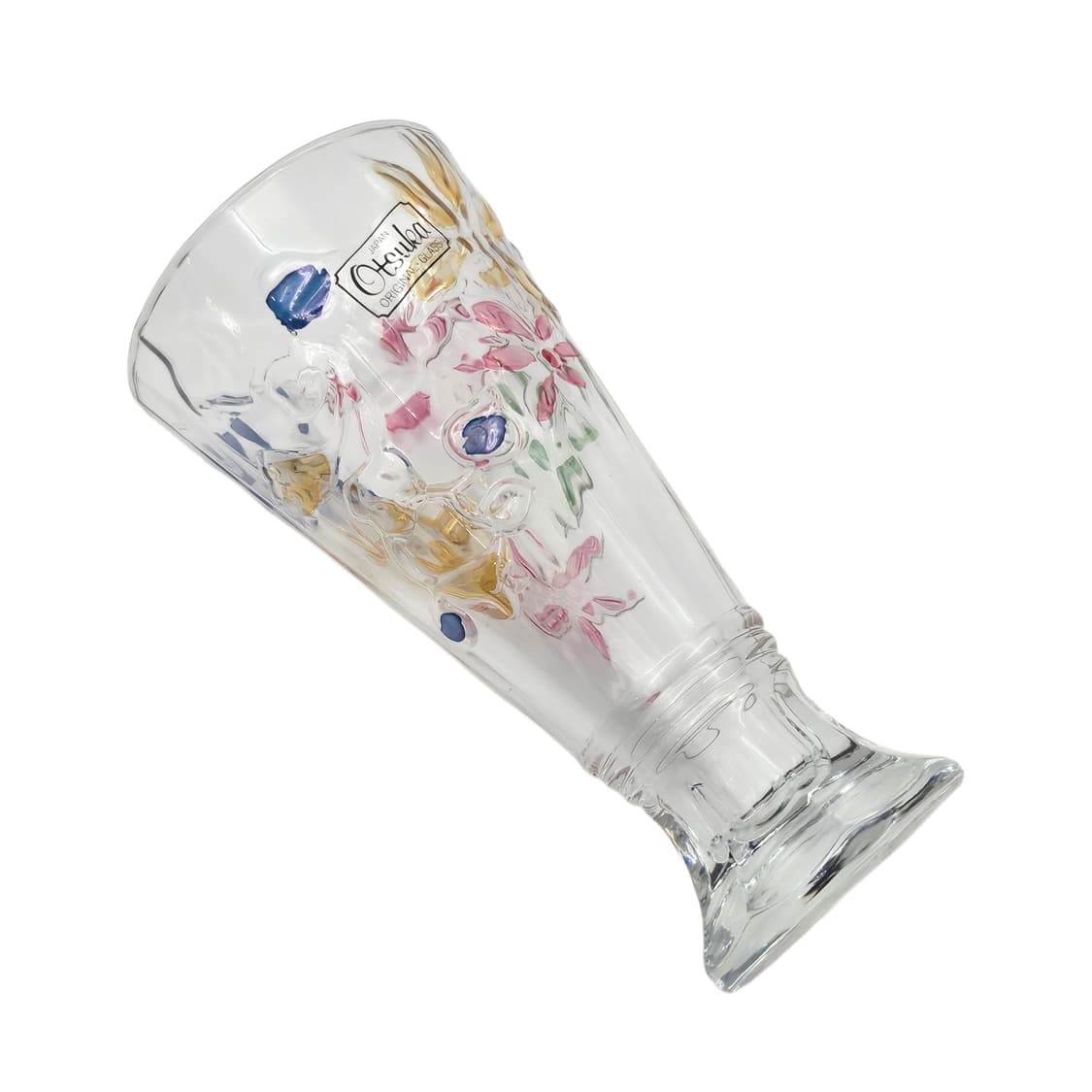 80s 오츠카 컬러 플로랄 다각 파르페 잔 1p 상품이미지3