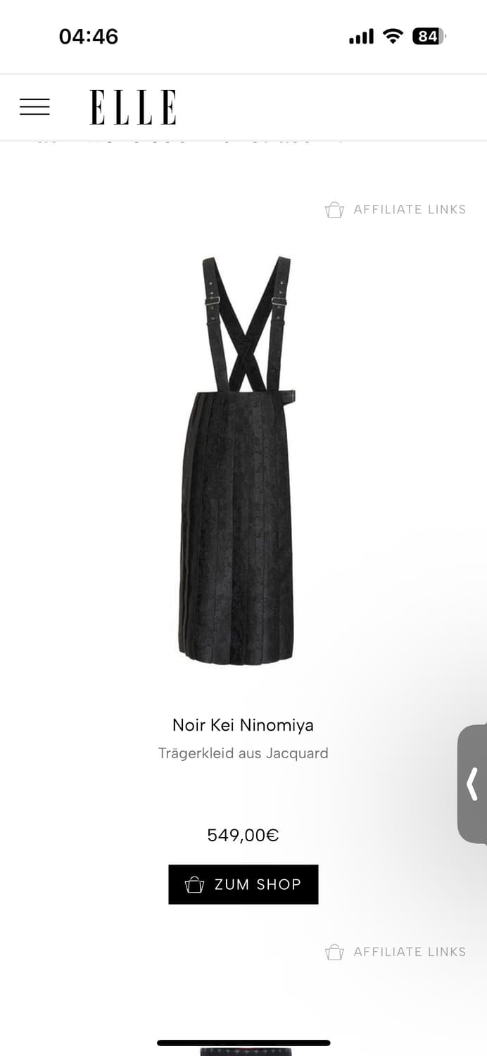 NOIR KEI NINOMYIA CDG pinafore 2019 상품이미지10