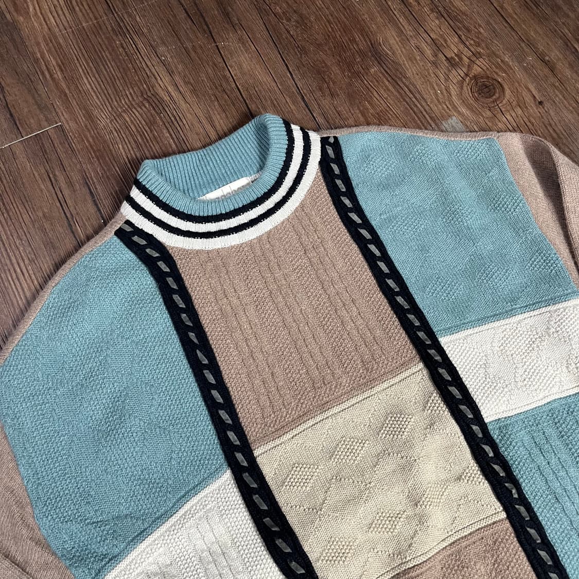 [JPN] 빈티지 컬러블록 니트 상품이미지2