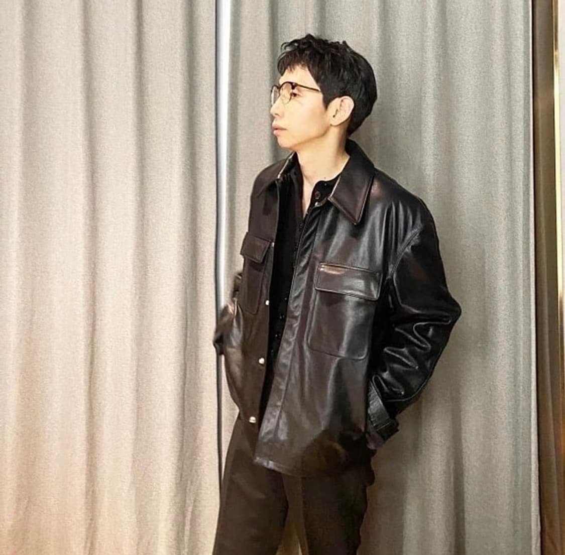 르메르 라지 카라 레더 자켓 상품이미지3