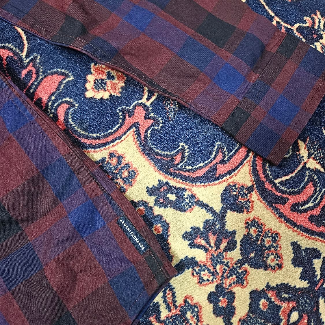 (새상품)아르마니 익스체인지 체크 셔츠 상품이미지2